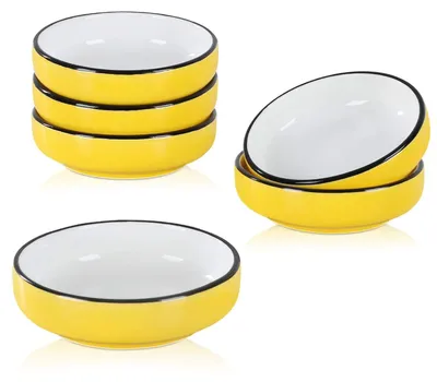 Produktbild von Set mit 6 Porzellanschalen für Dipsaucen