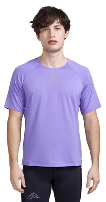 Productafbeelding van Craft Pro Trail T-shirt met korte mouwen, paars, maat XL, voor heren, kleur paars, maat XL