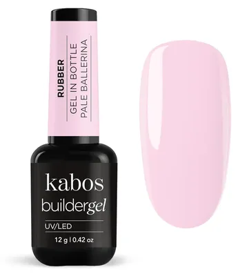 Zdjęcie produktu dla Kabos Builder Gel Rubber w butelce Żel budujący do paznokci żelowych 12 g | Pale Ballerina