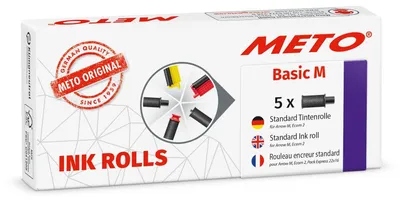 Produktbild von Meto Basic M, Drucker-Farbwalze, Schwarz, 1 Stück(e)