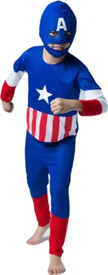 Obrázek produktu pro Dětský kostým Kapitán Amerika 110-122 M
