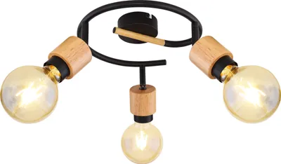 Produktbild von Globo Lighting Strahler Metall schwarz matt, 3x E27