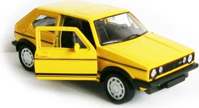 Image de VOLKSWAGEN GOLF I GTI Modèle réduit de voiture en métal Voiture jouet 77 (jaune)
