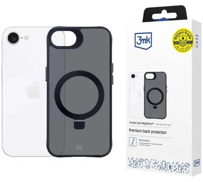 Produktbild von 3mk Schutzhülle Smoke Case Mag&Stand für Apple iPhone 16E Backcover kompatibel mit MagSafe