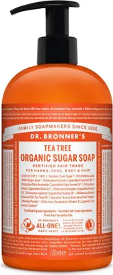 Immagine prodotto di Gel del Dr. Bronner Tea Tree Shikakai - Sapone di zucchero biologico