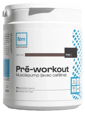 Image de PreWorkout - Nutrimuscle - Pre-Workout (300g) - Saveur Cola