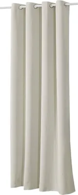 Image de WOLTU Rideau, opaque, avec œillets, 250g/m², beige 135x225 cm (1 pièce)