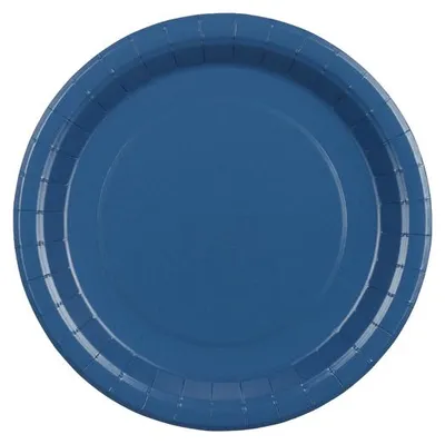 Zdjęcie produktu dla 6 talerzyków papierowych, ciemnoniebieskie, 23 cm