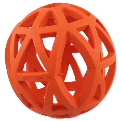 Obrázek produktu pro Míček DOG FANTASY děrovaný oranžový 12,5cm 1 ks