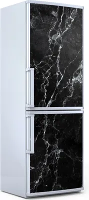 Produktbild von Magnete Dekorative - 70 cm x 190 cm - Küche - Magnetmatte Kühlschrankmagnete - Schwarz Marmor