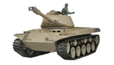Produktbild von Amewi 23062 - Funkgesteuerter (RC) Panzer - Elektromotor - 1:16 - Betriebsbereit (RTR) - Grün - 2,4 GHz