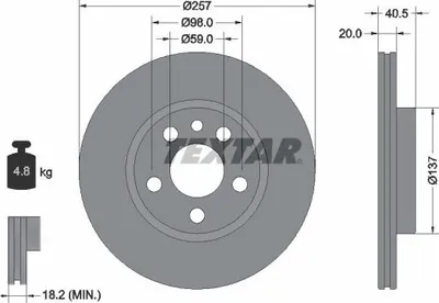 Zdjęcie produktu dla Tarcza Hamulcowa Fiat Przód Scudo/Ulysse 1,6-2,0 96-06