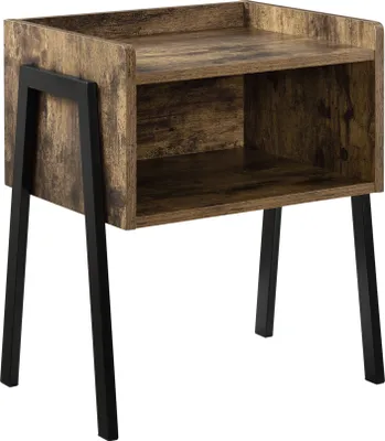 Produktbild von [en.casa] Beistelltisch Kommode Nachttisch Nachtschrank Nachtkommode Ablage Stapelbar Holzoptik Retro 52 x 42 x 35 cm