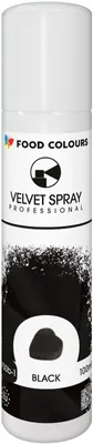 Produktbild von Velvet-Spray 100 ml Schwarz – Lebensmittelfarbe für Torten und Kuchen