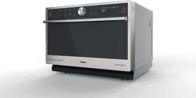 A Whirlpool Supreme Chef MWSC 9133 SX Kombi-Mikrowelle is shown on a white background.