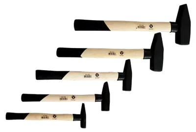 Produktbild von Schlosserhammer Set 5-teilig 100/200/300/800/1000g