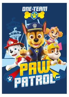 Produktbild von Paw Patrol One Team Fleece-Decke 110x140cm