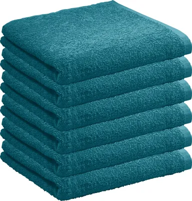 Produktbild von REDBEST Handtuch Oceanside" 6er-Pack petrol 50x100 cm"