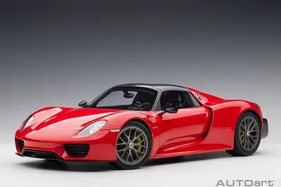 Produktbild von AUTOart 12122 - 1/12 Composite Porsche 918 Spyder 2013 (guards red) (composite m