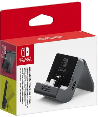 Obrázok produktu pre Nintendo Adjustable Charging Stand, Switch, Nabíjací systém, Nintendo Switch, Čierna, Lesklé/matné, Nintendo, Nintendo Switch Nintendo Switch Lite