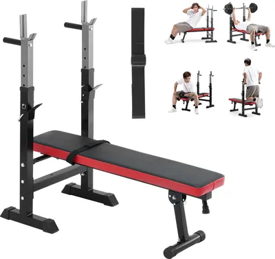 Obrázek produktu pro SucceBuy posilovací lavice z, nastavitelná pro trénink celého těla, nosnost 180 kg, rychlé skládání a rychlé nastavení pro silový trénink v domácí posilovně
