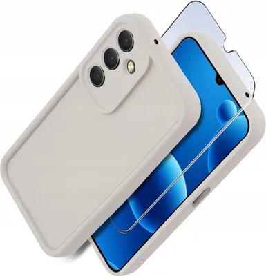 Zdjęcie produktu dla Etui Do Samsung A26 5G | Silikonowe Matowe + Szkło Ochronne Na Ekran