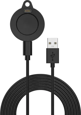 Image de Câble de charge USB magnétique pour Garmin Venu X1 base ronde 1m Split Design noir