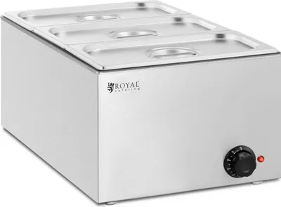 Obrázek produktu pro Exponát Royal Catering Bain Marie – 640 W – 3 x GN 1/3 –