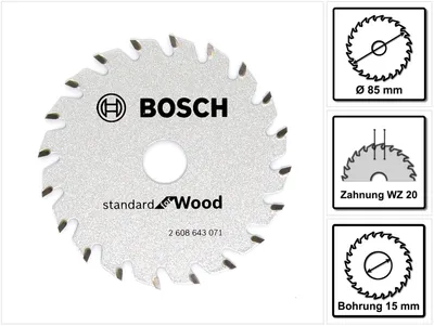 Produktbild von PRO Wood Kreissägeblatt, 85 x 1.1 x 15 mm