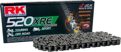 Immagine prodotto di Catena trasmissione aperta RK grigia XRE 118 maglie 520 chiusura con rivetto