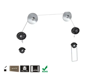 Immagine prodotto di Supporto da parete per TV Superslim Supporto per TV 32-75" VESA 100x100, 200x200, 300x300, 400x400, 600x600, 800x800 mm