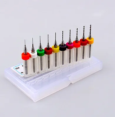 Obrázok produktu pre 10 ks / sada Micro Mini Twist vrtáky Set PCB Tlač doska plošných spojov Karbid volfrámu gravírovanie