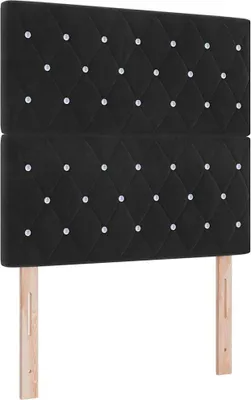 Produktbild von vidaXL Kopfteil Schwarz 100 cm Samt