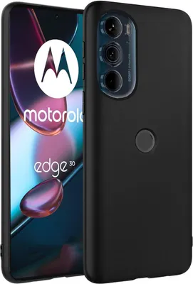 Produktbild von Conie TPU Schutzhülle für Motorola Edge 30 Tasche Case Cover Bumper Silikon Hülle in Schwarz matt