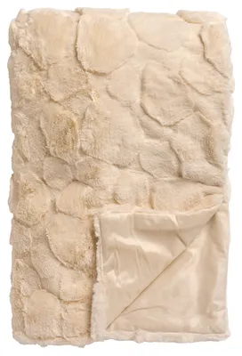 Produktbild von Dutch Decor Wohndecke Flauschig Pommelien 130x160 cm Beige