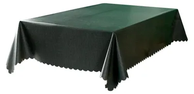 Produktbild von Tischdecke wasserabweisend PVC rechteckig dunkelgrün 90 x 90 cm