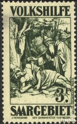 Produktbild von Briefmarken Saarland 1931 Mi 149 mit Falz Volkshilfe: Gemälde (III)