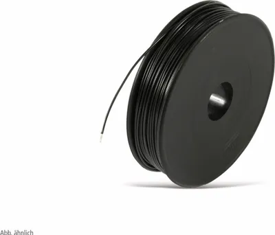 Produktbild von RAUTRONIC Draht YV, 0,5 mm, 100 m Spule, schwarz