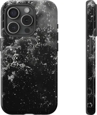Produktbild von Schwarz-weiße Galaxie – Hülle Kompatibel mit iPhone 15 Pro