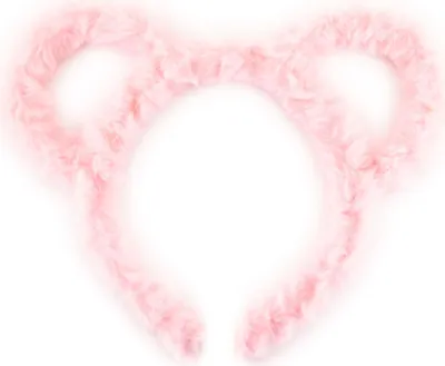 Produktbild von Oblique Unique Haarreifen Süße Plüsch Ohren Teddy Bär Haarreif für Fasching Karneval Motto Party Kostüm - rosa