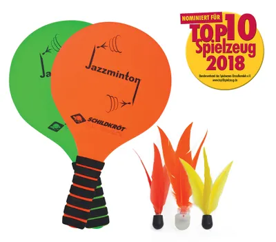 Produktbild von SCHILDKRÖT Jazzminton-Set orange / grün