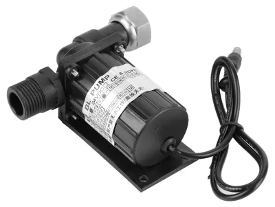 Obrázok produktu pre 12 V DC, 10 W, čierne bezkefové vodné čerpadlo s vysokou teplotnou odolnosťou a tichou cirkuláciou