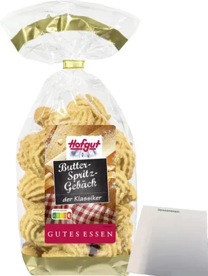 Produktbild von Hofgut Butter-Spritzgebäck (200g Beutel) + usy Block