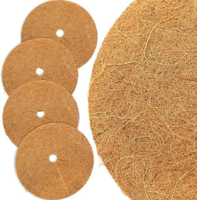 Produktbild von Kokosmatten 30 cm Ø - Naturfarbene Hauseingangmatten