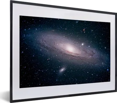 Produktbild von MuchoWow® MuchoWow® Gerahmtes Poster Die Milchstraße am Sternenhimmel 40x30 cm - Poster mit zchwarzem Bilderrahmen - Bilderrahmen - Poster im Rahmen