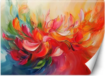 Produktbild von Vlies fototapete Bunt gemalte Abstraktion 150x105 cm Feeby Bunt inkl. Kleber einfache Montage