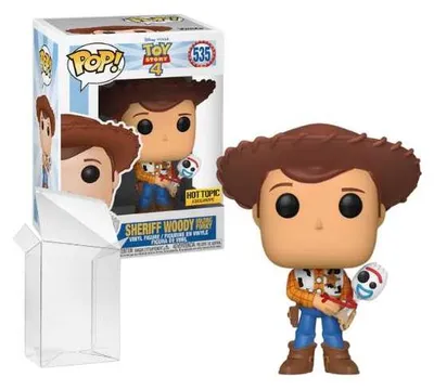 Productafbeelding van Funko Pop! Disney: Sheriff Woody met Forky #535, exclusief bij Hot Topic