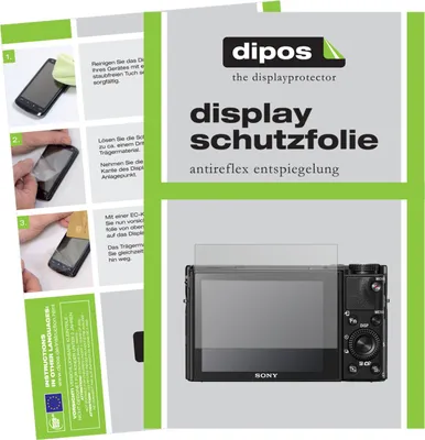 Produktbild von 2x Schutzfolie für Sony Cyber-Shot DSC-RX 100V matt Displayschutzfolie Folie Display Schutz dipos