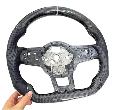 Produktbild von Lenkrad, Carbonfaser-Konstruktion, ergonomisches Design, mit Loch