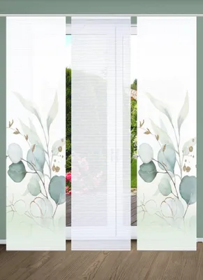 Produktbild von 84096 ABANIO Schiebegardine rec. Polyester, 245x60 cm, halbtransparent